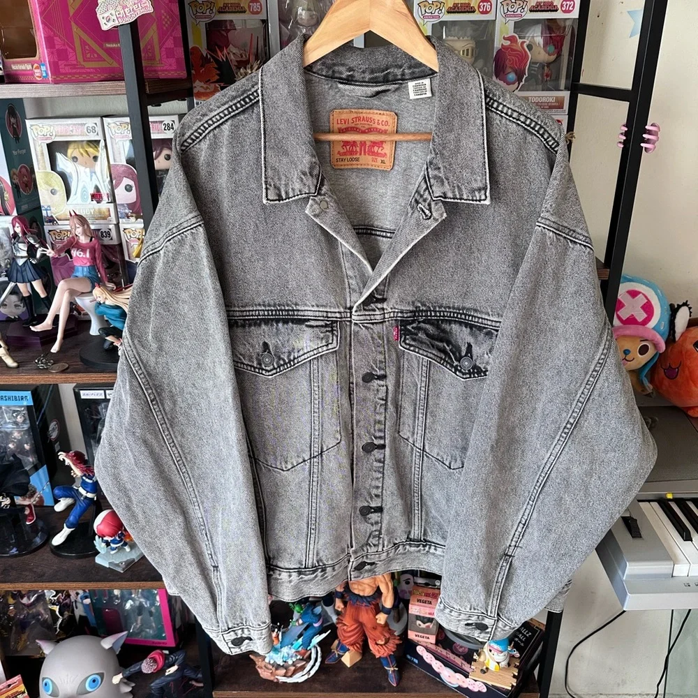 Levi’s Stay Loose Jacket Vintage Style Denim Men’s XL - Picture 2 of 7